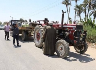 مصرع شخص دهسه جرار زراعي ببيلا بكفر الشيخ